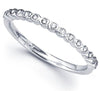 I1/G Real 0.40Ct Diamond Jewelry Solid 14Kt White Gold 1.90MM Engagement Wedding Stackable Ring Band