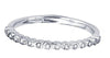 I1/G Real 0.40Ct Diamond Jewelry Solid 14Kt White Gold 1.90MM Engagement Wedding Stackable Ring Band