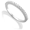 I1/G 0.60Ct Natural Diamond 14K White / Yellow / Rose Gold Prong Set Engagement Wedding Stackable Ring Band