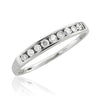 Channel Set I1/G Round Brilliant Cut 0.40Ct Diamond 14Kt Solid Gold Excellent Engagement Stackable Ring Band