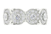 Huge I1/G 2.00Ct Not Enhanced Diamond 14Kt Solid Gold Designer Prong & Bezel Eternity Ring Engagement Band