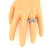 I1/G Huge 2.25Ct Round Brilliant Cut Diamond Channel & Bezel Set 3 Row Eternity Engagement Ring Band 14K Solid Gold