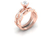 I1/G Real 1.25Ct Diamond 14K White / Yellow / Rose Gold Comfort fit Polished Shiny Bridal Engagement Ring Set Band