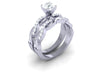 I1/G Real 1.25Ct Diamond 14K White / Yellow / Rose Gold Comfort fit Polished Shiny Bridal Engagement Ring Set Band