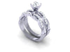 I1/G Real 1.25Ct Diamond 14K White / Yellow / Rose Gold Comfort fit Polished Shiny Bridal Engagement Ring Set Band