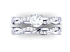 I1/G Real 1.25Ct Diamond 14K White / Yellow / Rose Gold Comfort fit Polished Shiny Bridal Engagement Ring Set Band