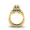 Excellent I1/G 1.80Ct Not Enhanced Diamond Bridal Ring Engagement Set Band 14Kt Solid White Gold