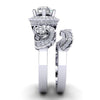 Excellent I1/G 1.80Ct Not Enhanced Diamond Bridal Ring Engagement Set Band 14Kt Solid White Gold