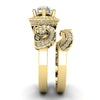 Excellent I1/G 1.80Ct Not Enhanced Diamond Bridal Ring Engagement Set Band 14Kt Solid White Gold
