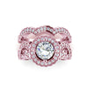 Excellent I1/G 1.80Ct Not Enhanced Diamond Bridal Ring Engagement Set Band 14Kt Solid White Gold