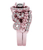 Excellent I1/G 1.60Ct Round Brilliant Cut Diamond 14K White / Yellow / Rose Gold Bridal Ring Set Engagement Band