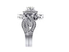 I1/G Huge 2.00Ct Not Enhanced Diamond 14Kt Solid Gold Prong & Bezel Set Designer Bridal Ring Set Engagement Band