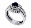 Excellent I1/G 0.80Ct Natural Diamond 14K Solid Gold Prong Set Bridal Engagement Ring Set Band 12.20MM
