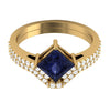 Excellent Genuine I1/G 0.60Ct Diamond 14K Solid Gold Bridal Engagement Ring Set Band 10.50MM
