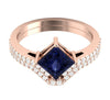 Excellent Genuine I1/G 0.60Ct Diamond 14K Solid Gold Bridal Engagement Ring Set Band 10.50MM