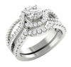 I1/G 1.75Ct Not Enhanced Diamond Jewelry 14Kt Solid Gold Bridal Ring Engagement Band Set Appraisal