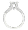 I1/G Real 3.75TCW Diamond 14kt White / Yellow / Rose Gold Excellent Bridal Engagement Ring Set Band 8.00MM