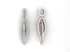 Prong & Channel Set I1/G 1.25Ct Round Brilliant Cut Diamond 14Kt Solid Gold Dangle Chandelier Earrings Appraisal
