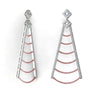 I1/G Natural 1.10Ct Diamond Jewelry 14K White / Yellow / Rose Gold Fashion Dangle Earring Appraisal