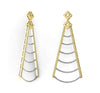 I1/G Natural 1.10Ct Diamond Jewelry 14K White / Yellow / Rose Gold Fashion Dangle Earring Appraisal
