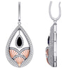 I1/G 1.50Ct Real Diamond 1.90Inch Dangle Chandelier Earrings14K White / Yellow / Rose Gold Appraisal