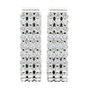 I1/G Huge 2.00Ct Real Diamond Jewelry 14Kt Solid White / Yellow / Rose Gold Prong Set Hoop Huggies Earrings