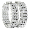 I1/G Huge 2.00Ct Real Diamond Jewelry 14Kt Solid White / Yellow / Rose Gold Prong Set Hoop Huggies Earrings