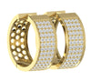 SI1/G 1.25Ct Not Enhanced Diamond 14Kt White / Yellow / Rose Gold Prong Set Hoops Huggies Earrings Appraisal