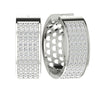 SI1/G 1.25Ct Not Enhanced Diamond 14Kt White / Yellow / Rose Gold Prong Set Hoops Huggies Earrings Appraisal
