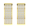 SI1/G 1.25Ct Not Enhanced Diamond 14Kt White / Yellow / Rose Gold Prong Set Hoops Huggies Earrings Appraisal