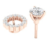 Prong Set I1/G Not Enhanced 1.60Ct Diamond Solid 14K White Gold Removable Jacket Stud Earrings 8.35MM