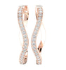 Prong Set I1/G Not Enhanced 1.50Ct Sparkly Diamond Jewelry 14K Solid Gold Hoop Huggies Earrings Appraisal