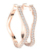 Prong Set I1/G Not Enhanced 1.50Ct Sparkly Diamond Jewelry 14K Solid Gold Hoop Huggies Earrings Appraisal