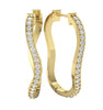 Prong Set I1/G Not Enhanced 1.50Ct Sparkly Diamond Jewelry 14K Solid Gold Hoop Huggies Earrings Appraisal