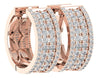 Sparkly I1/G Huge 2.50Ct Natural Diamond Jewelry 0.75Inch 14K Solid Gold Excellent Hoop Huggies Earrings