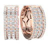 Sparkly I1/G Huge 2.50Ct Natural Diamond Jewelry 0.75Inch 14K Solid Gold Excellent Hoop Huggies Earrings
