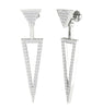 Excellent I1/G 1.00Ct Not Enhanced Diamond 14K White / Yellow / Rose Gold removable jacket Prong Set Stud Earrings