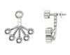 Excellent I1/G Natural 0.85Ct Diamond Jewelry 14Kt Solid Gold Bezel Set removable jacket Stud Earrings