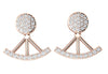 14Kt White / Yellow / Rose Gold Prong Set I1/G 0.40Ct Natural Diamond removable jacket Stud Earrings Appraisal