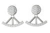 14Kt White / Yellow / Rose Gold Prong Set I1/G 0.40Ct Natural Diamond removable jacket Stud Earrings Appraisal
