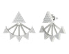 Excellent removable jacket Stud Earrings Sparkly I1/G 0.75Ct Round Brilliant Cut Diamond 14Kt Solid Gold Appraisal