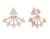 Excellent removable jacket Stud Earrings Sparkly I1/G 0.75Ct Round Brilliant Cut Diamond 14Kt Solid Gold Appraisal