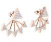 Excellent removable jacket Stud Earrings Sparkly I1/G 0.75Ct Round Brilliant Cut Diamond 14Kt Solid Gold Appraisal