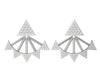 Excellent removable jacket Stud Earrings Sparkly I1/G 0.75Ct Round Brilliant Cut Diamond 14Kt Solid Gold Appraisal