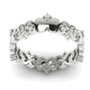 Unique Ladies Round Brilliant Cut I1/G 0.40Ct Diamond Designer Eternity Anniversary Ring Band 14K Solid Gold