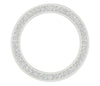 I1/G Huge 3.25Ct Natural Diamond 14K White / Yellow / Rose Gold 3 Row Eternity Ring Engagement Band