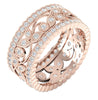 Excellent SI1/G 1.75Ct Round Diamond 14Kt Solid Gold Designer Eternity Ring Wedding Band 9.55MM