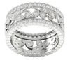 Excellent SI1/G 1.75Ct Round Diamond 14Kt Solid Gold Designer Eternity Ring Wedding Band 9.55MM