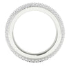 Excellent Huge SI1/G 4.25Ct Real Diamond Eternity Engagement Ring Band 14K White Gold Appraisal
