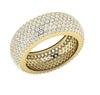 Excellent Huge SI1/G 4.25Ct Real Diamond Eternity Engagement Ring Band 14K White Gold Appraisal